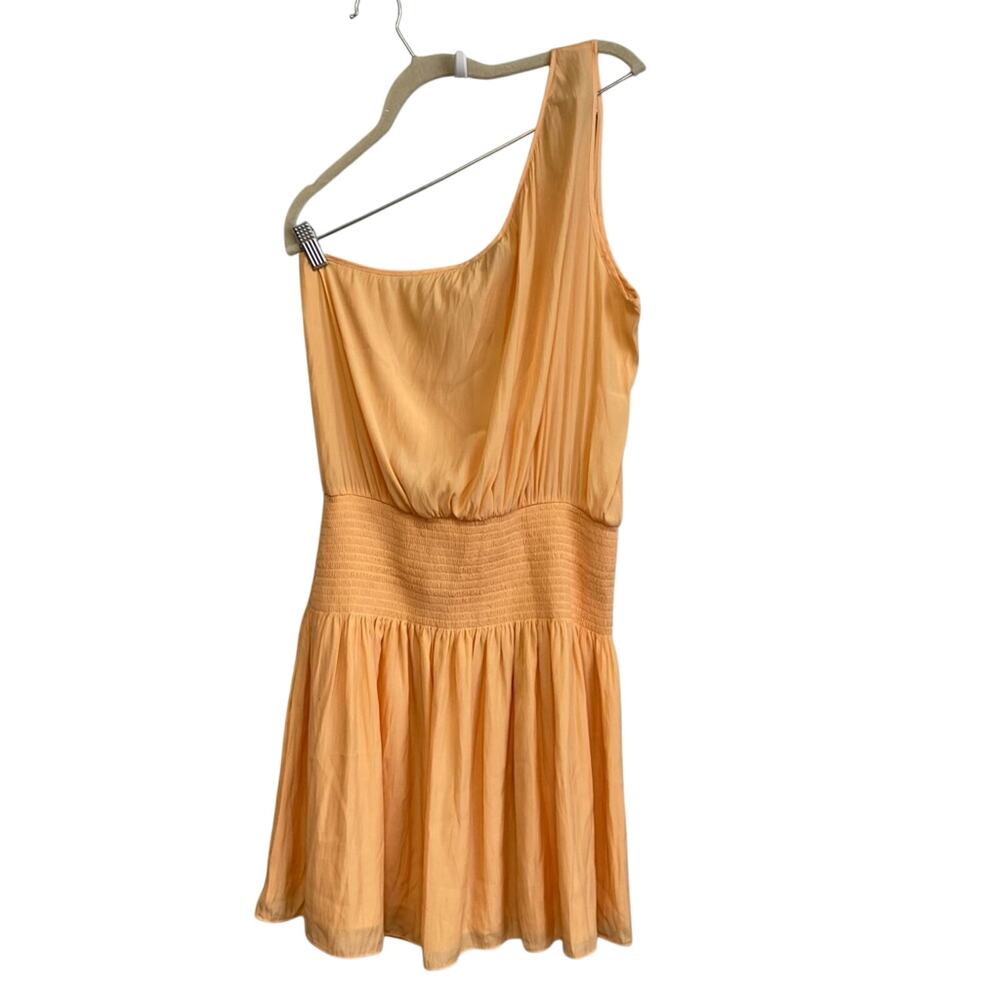 New Ramy Brook Dress One Shoulder Leila Dress Size Large in Sherbet - Picture 7 of 15